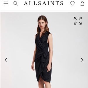 All Saints Cancity Wrap Dress